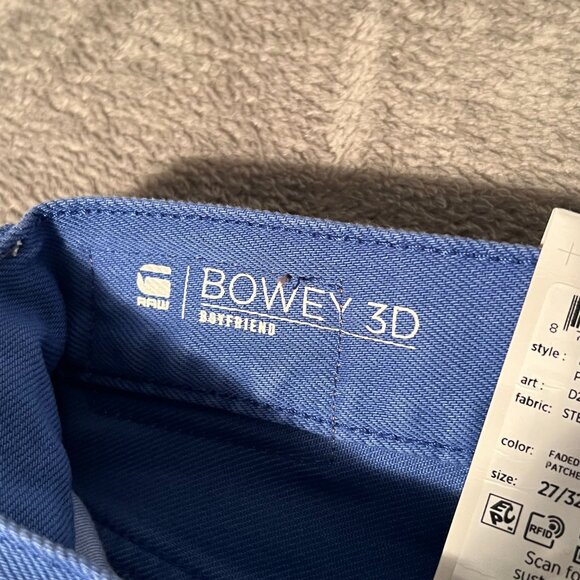 G-Star women's jeans 27L32 washed blue boyfriend new with tags - Picture 5 of 16